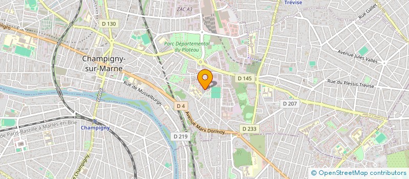 localisation de l'entreprise SECTION AUTO 95  CHAMPIGNY-SUR-MARNE