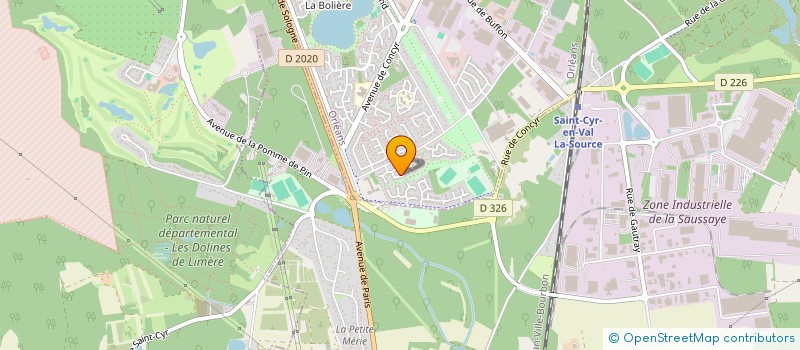 localisation de l'entreprise SECTION AUTONOME GV DE LA SOURCE à ORLEANS