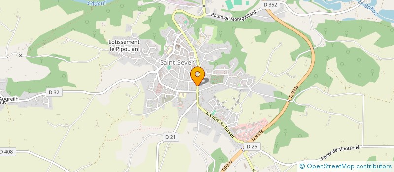 localisation de l'entreprise SECTION BALL TRAP  SAINT-SEVER