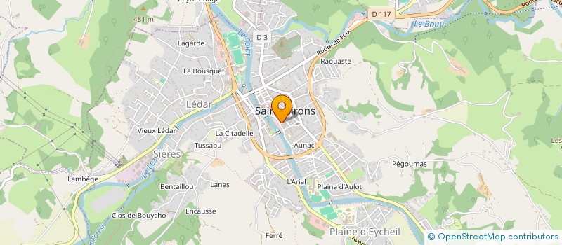 localisation de l'entreprise SECTION CANTONALE DES ANCIENS COMBATTANTS ET VICTIMES DE LA GUERRE DE SAINT GIRONS à SAINT-GIRONS