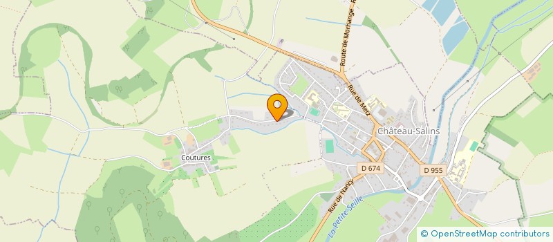 localisation de l'entreprise SECTION CASTEL... GYMNASTIQUE VOLONTAIRE  CHATEAU-SALINS