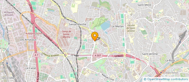 localisation de l'entreprise SECTION CLCV LA BENAUSSE  MARSEILLE