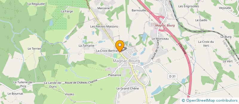 localisation de l'entreprise SECTION DE CAUX  MAGNAC-BOURG