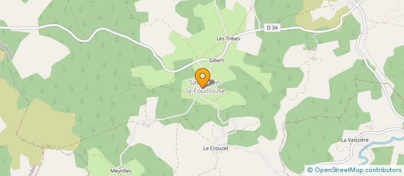 localisation de l'entreprise SECTION DE COMMUNE BELVEZET LA VIALE à MONT LOZERE ET GOULET