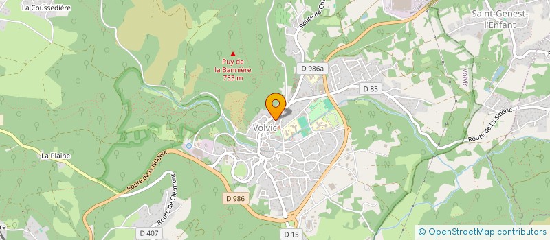 localisation de l'entreprise SECTION DE COMMUNE D'EGAULES  VOLVIC