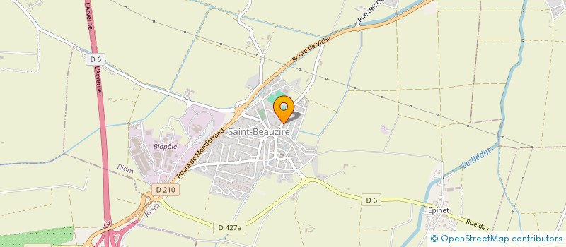 localisation de l'entreprise SECTION DE COMMUNE D'EPINET à SAINT-BEAUZIRE