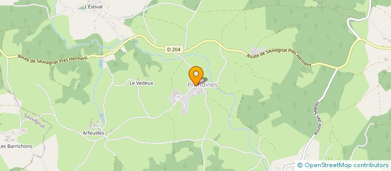 localisation de l'entreprise SECTION DE COMMUNE DE CHATONNIER  VERNEUGHEOL