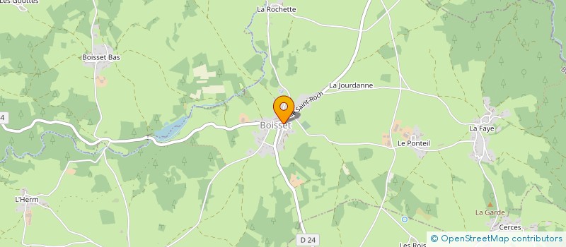 localisation de l'entreprise SECTION DE COMMUNE DE FONTANNES  JULLIANGES