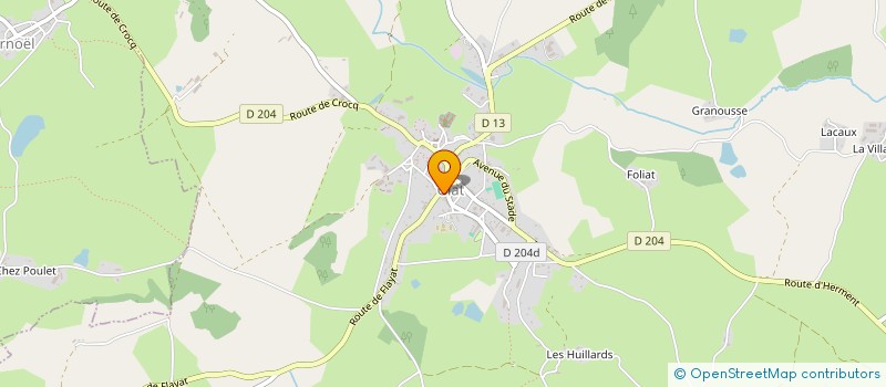 localisation de l'entreprise SECTION DE COMMUNE DE LACAUX  GIAT