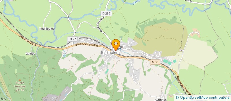 localisation de l'entreprise SECTION DE COMMUNE DE REILHAC  BERTHOLENE