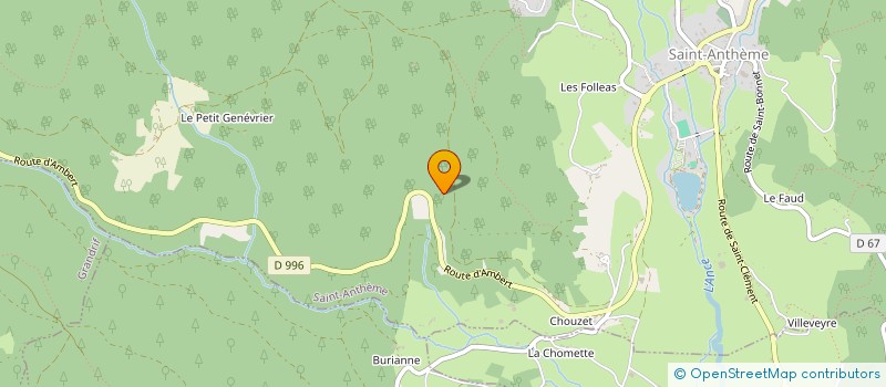 localisation de l'entreprise SECTION DE COMMUNE DE SAINT ANTHEME  SAINT-ANTHEME