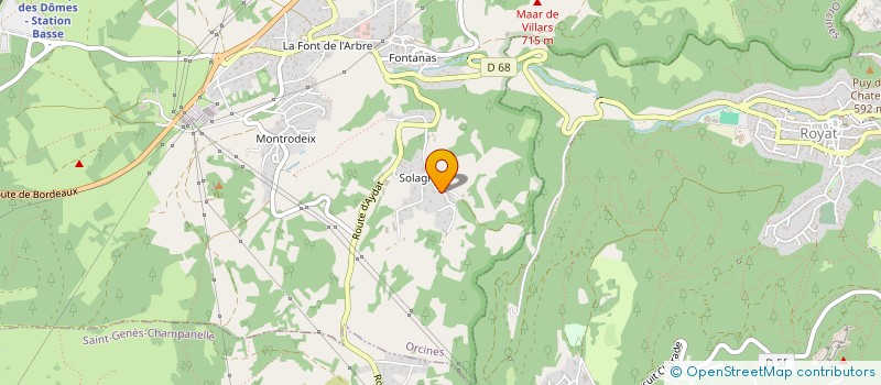 localisation de l'entreprise SECTION DE COMMUNE DE SARCENAT  ORCINES