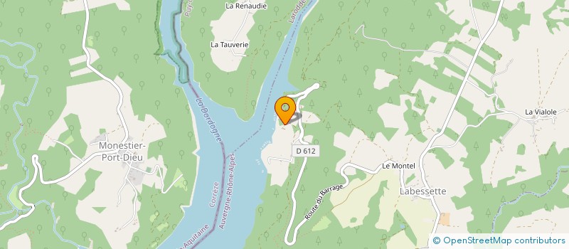 localisation de l'entreprise SECTION DE COMMUNE DE SERRE ET PERRET  SINGLES