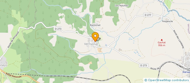 localisation de l'entreprise SECTION DE COMMUNE DE VERNASSAL  VERNASSAL