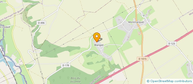 localisation de l'entreprise SECTION DE COMMUNE HAMEAU DE BLANGIEL à LAFRESGUIMONT-SAINT-MARTIN