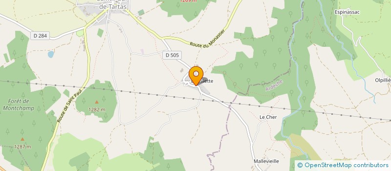 localisation de l'entreprise SECTION DE COMMUNE LA VILLETTE  SAINT-PAUL-DE-TARTAS