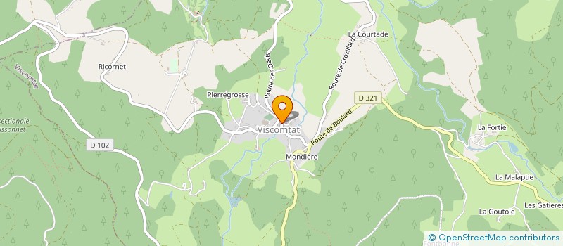 localisation de l'entreprise SECTION DE COMMUNE LE CROS - LA PAUZE  ARCONSAT