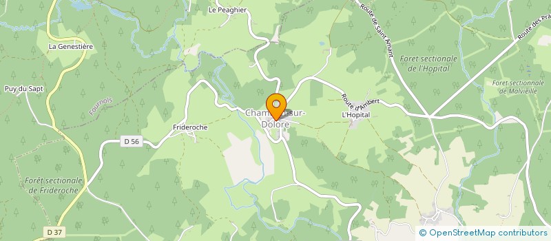localisation de l'entreprise SECTION DE COMMUNE PUY MOUTIER  FOURNOLS