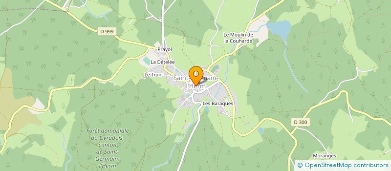 localisation de l'entreprise SECTION DE COMMUNES DE CISTRIERES  SAINT-GERMAIN-L'HERM