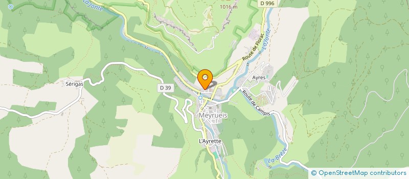 localisation de l'entreprise SECTION DE FERRUSSAC-MEYRUEIS à MEYRUEIS