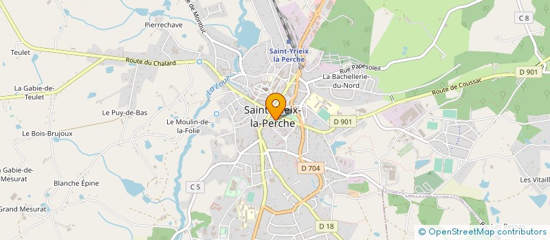 localisation de l'entreprise SECTION DE GYMNASTIQUE VOLONTAIRE DE ST YRIEIX LA PERCHE à SAINT-YRIEIX-LA-PERCHE