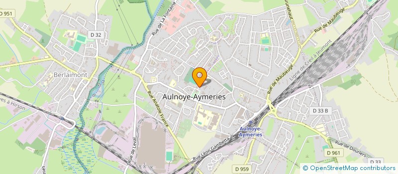 localisation de l'entreprise SECTION DE JEUNES SAPEURS POMPIERS à AULNOYE-AYMERIES