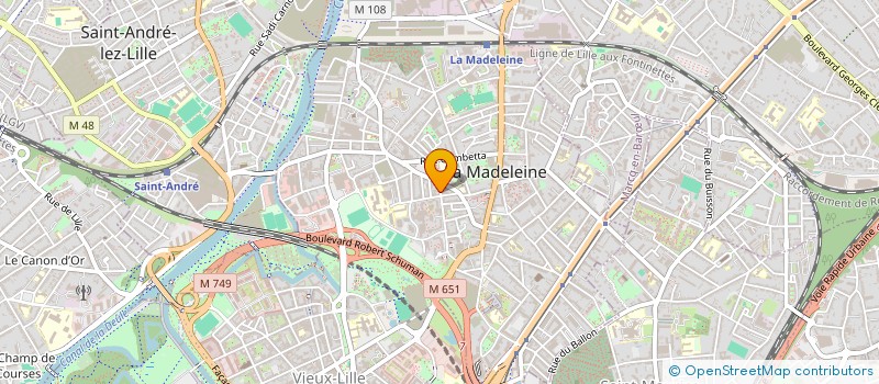 localisation de l'entreprise SECTION DE JEUNES SAPEURS POMPIERS DE LA MADELEINE à LA MADELEINE