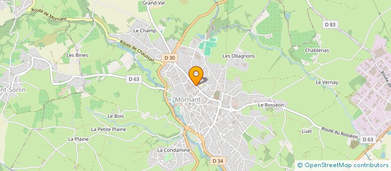 localisation de l'entreprise SECTION DE JEUNES SAPEURS POMPIERS DE MORNANT  MORNANT