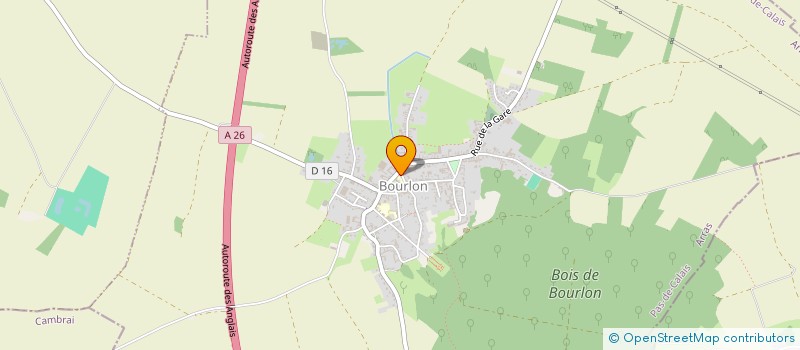 localisation de l'entreprise SECTION DE L UNION NATIONALE DES COMBATTANTS D AFRIQUE DU NORD DE BOURLON  BOURLON