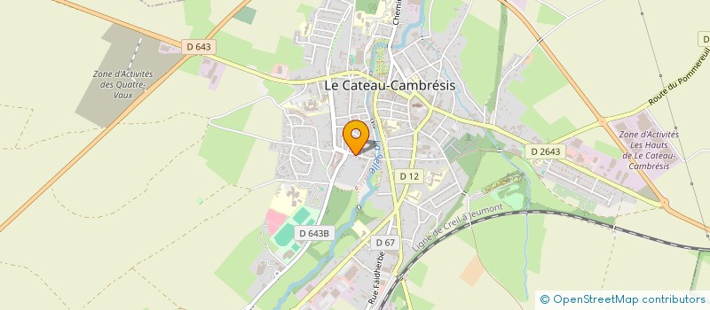 localisation de l'entreprise SECTION DE LE CATEAU DU P C F  LE CATEAU-CAMBRESIS