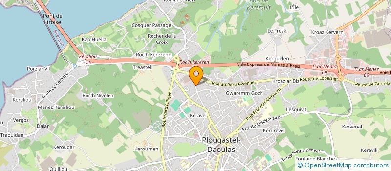 localisation de l'entreprise SECTION DE PLOUGASTEL DAOULAS DU PARTI SOCIALISTE  PLOUGASTEL-DAOULAS