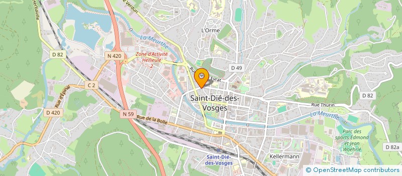 localisation de l'entreprise SECTION DE SAINT.DIE DE LA FEDERATION NATIONALE DES DEPORTES ET INTERNES RESISTANTS ET PATRIOTES  SAINT-DIE-DES-VOSGES