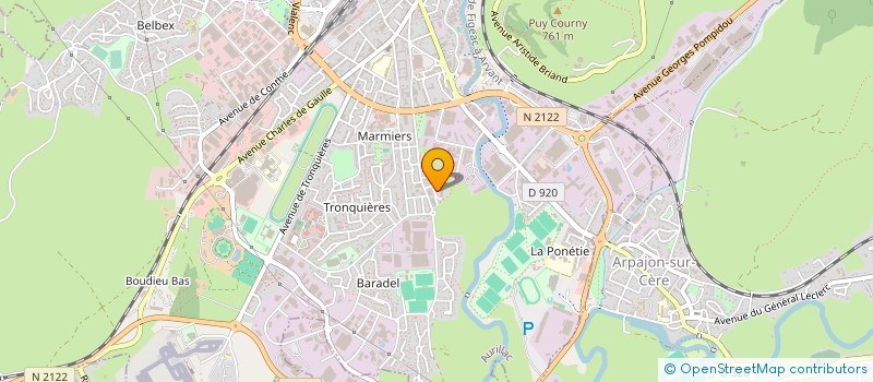 localisation de l'entreprise SECTION DEPAR CONFE NATIONALE LOGEMENT à AURILLAC