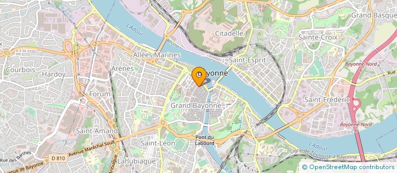 localisation de l'entreprise SECTION DEPART BLESSES GUERRE  BAYONNE