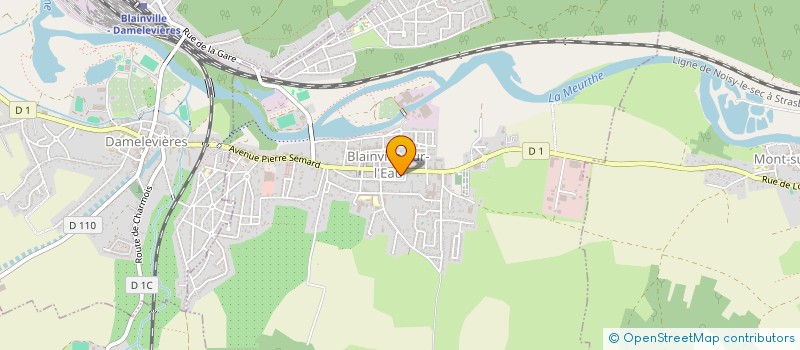 localisation de l'entreprise SECTION DEPARTEMENTALE COOPERATIVE ECOLE  BLAINVILLE-SUR-L EAU