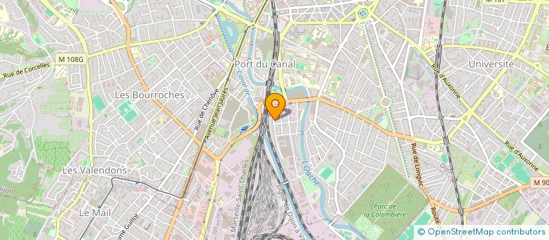 localisation de l'entreprise SECTION DEPARTEMENTALE DU CNEF DE LA COTE D'OR  DIJON