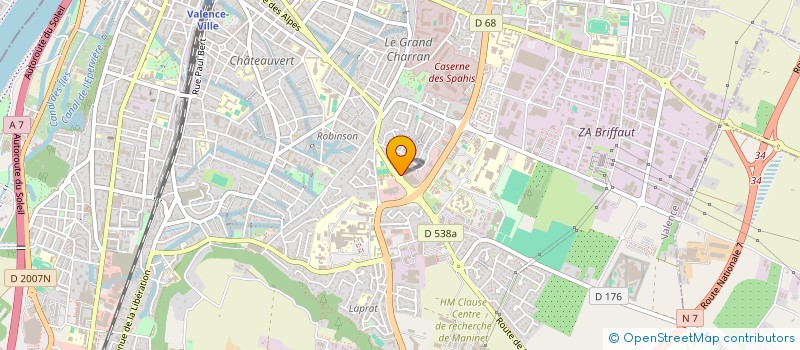 localisation de l'entreprise SECTION DES COMBATTANTS VOLONTAIRES DE LA DROME  VALENCE