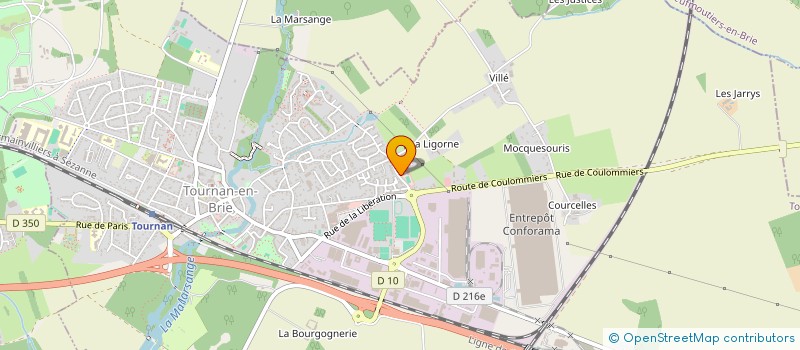 localisation de l'entreprise SECTION DES JEUNES SAPEURS POMPIERS DE TOURNAN-EN-BRIE  TOURNAN-EN-BRIE