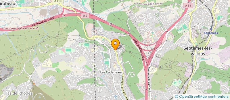 localisation de l'entreprise SECTION DES JEUNES SAPEURS POMPIERS DES PENNES MIRABEAU à LES PENNES-MIRABEAU