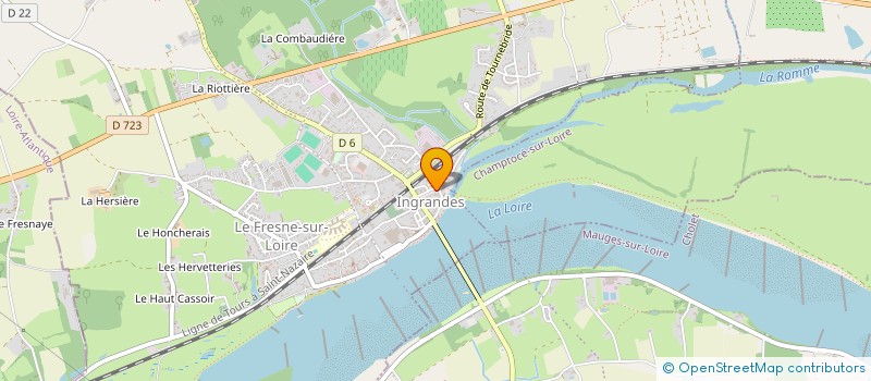 localisation de l'entreprise SECTION DES JSP LOIRE AUXENCE à INGRANDES-LE-FRESNE-SUR-LOIRE