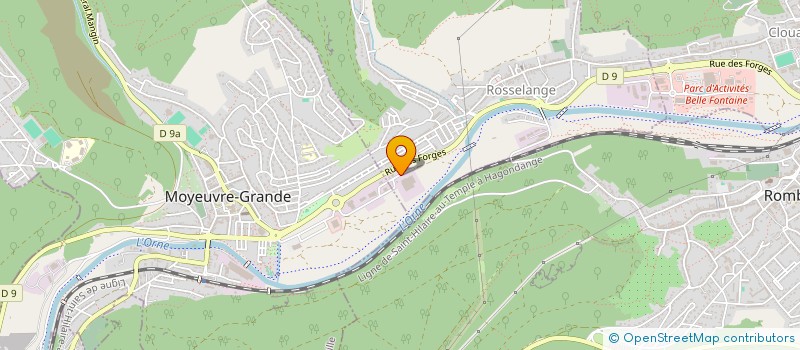 localisation de l'entreprise SECTION EDUCATION PHYS GYM ROSSELANGE  ROSSELANGE