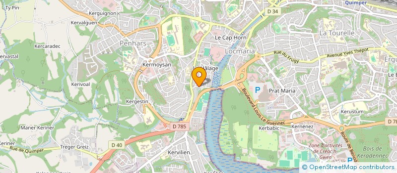 localisation de l'entreprise SECTION FFA DU FINISTERE à QUIMPER