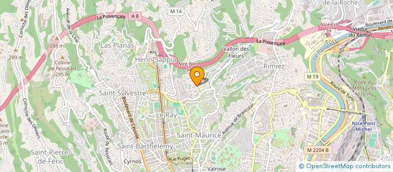 localisation de l'entreprise SECTION GYMNAST VOLONT ROSALINDE RANCHER à NICE