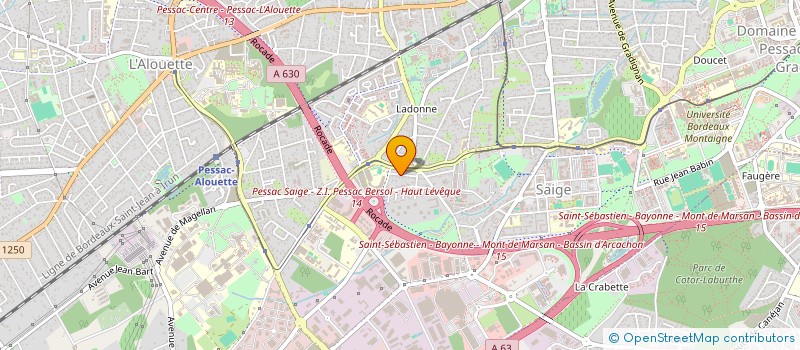 localisation de l'entreprise SECTION GYMNASTIQUE VOLONTAIRE à PESSAC