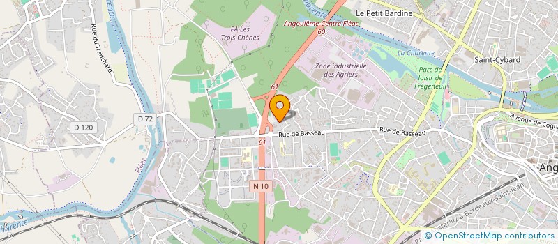 localisation de l'entreprise SECTION GYMNASTIQUE VOLONTAIRE ST MICHEL à ANGOULEME