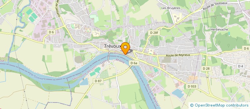 localisation de l'entreprise SECTION GYMNASTIQUE VOLONTAIRE TREVOUX à TREVOUX