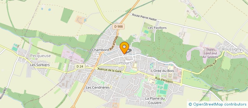 localisation de l'entreprise SECTION JEUNES SAPEURS POMPIERS DE LIMOURS à LIMOURS