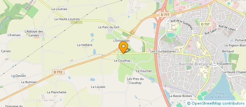 localisation de l'entreprise SECTION JEUNES SAPEURS POMPIERS SEMNON  BAIN-DE-BRETAGNE