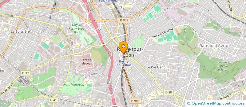 localisation de l'entreprise SECTION LOISIRS DE ROSNY à ROSNY-SOUS-BOIS