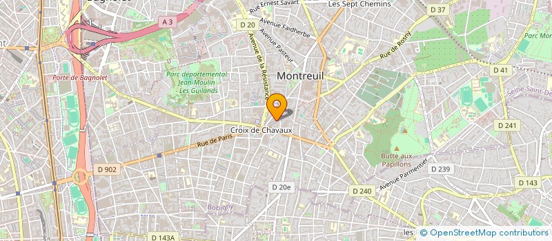 localisation de l'entreprise SECTION MB DANSE à MONTREUIL